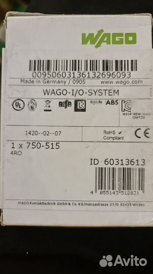 Wago I/O system 750