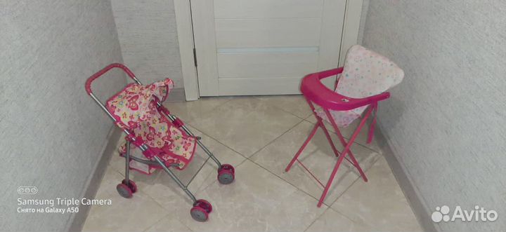 Кровать для кукол,коляска стульчик