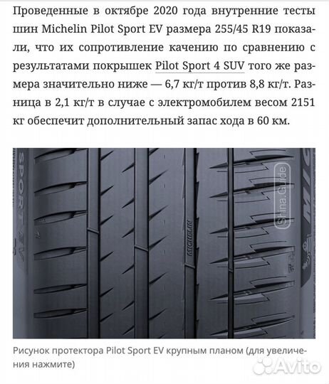 Michelin Pilot Sport EV 255/45 R21 106Y