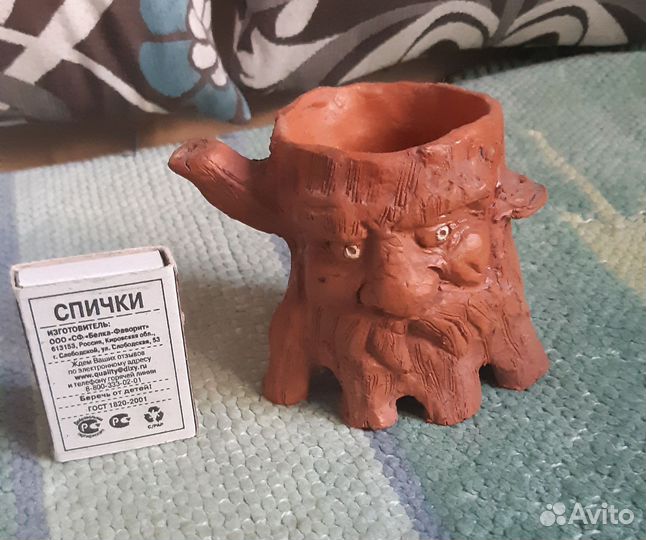 Рюмка из глины