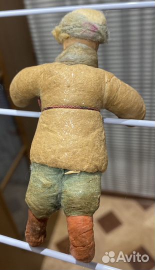 Ёлочная игрушка мальчик Казачок Вата СССР