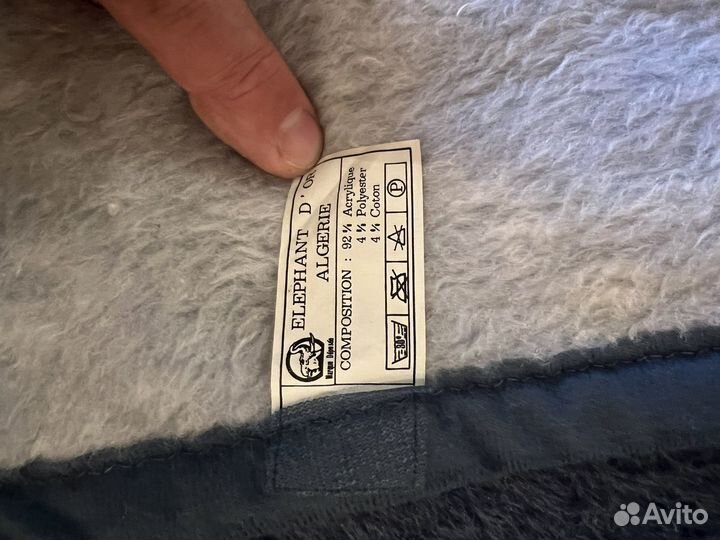 Одеяло.Плед покрывало WoolHouse 205/195 шерсть