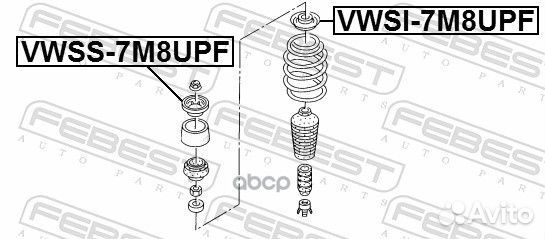 Опора амортизатора ford galaxy 1994-2006 vwss-7