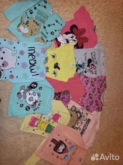 Детские вещи пакетом для девочек 80 86