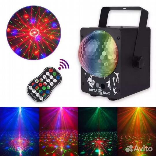 Светомузыка с лазером и пультом