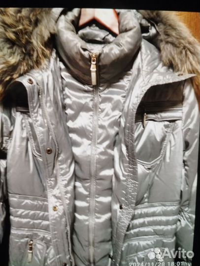 Пуховик зимний женский 46