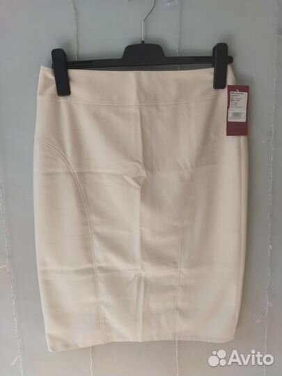 Юбка карандаш кремовая 46 и 54