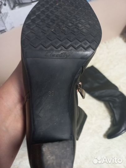 Сапоги осень весна женские на каблуке 38 39