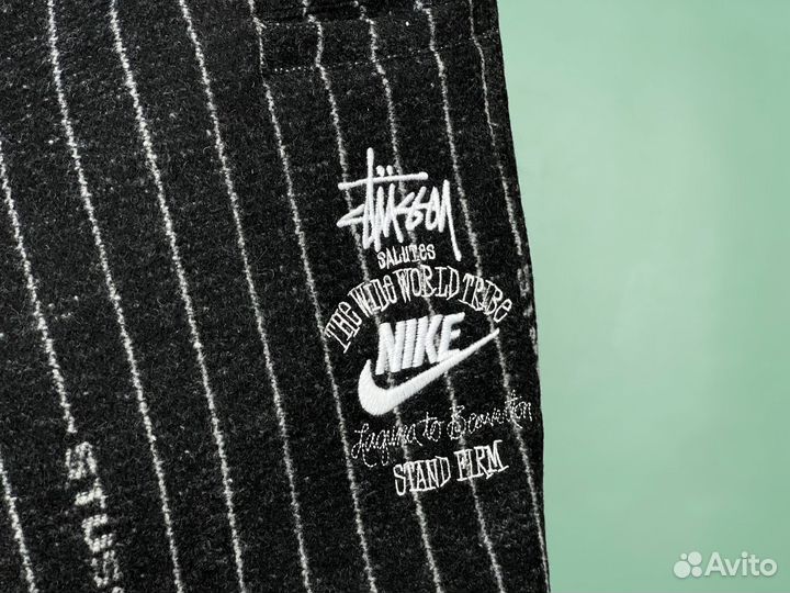 Stripe Wool Pants Nike x Stussy Antique Black