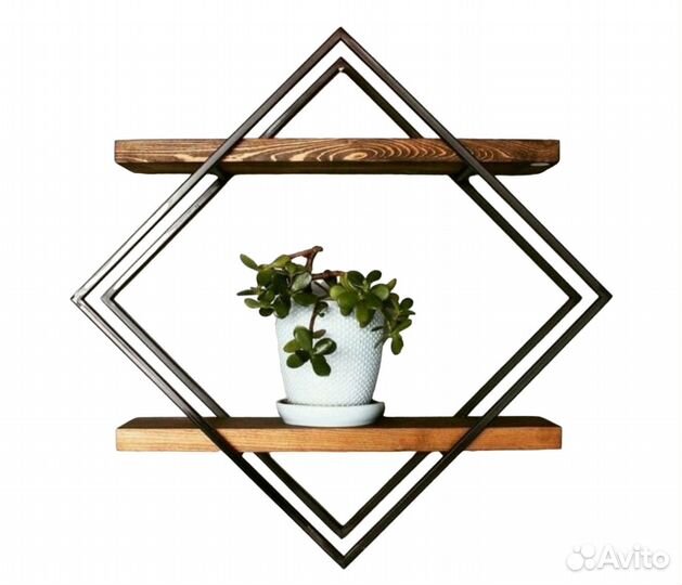 Полка настенная в стиле лофт