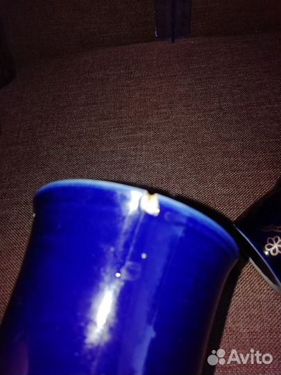 Посуда СССР Фарфор Кобальт синий