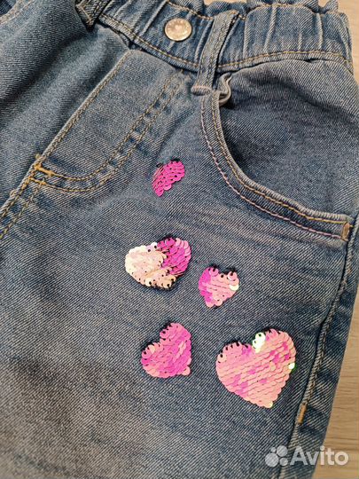 Джинсы для девочки 98