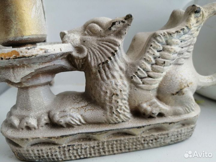 Подсвечник лев винтаж