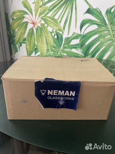 Набор стаканов фужеров хрустальных