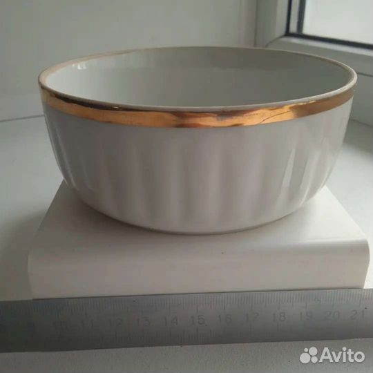 Винтажная вазочка из фарфора, позолота