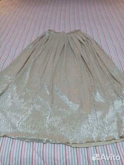 Юбка золотая