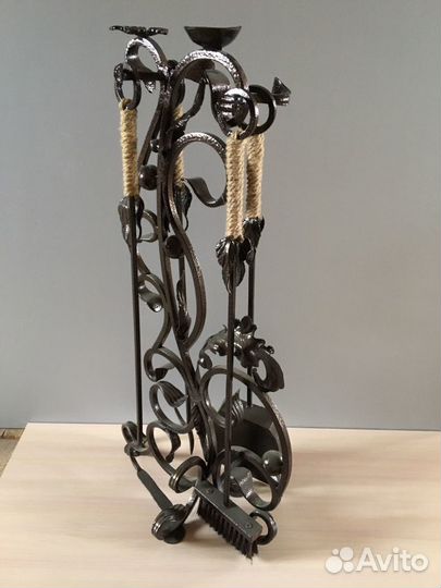 Каминный набор.дровница.ковка