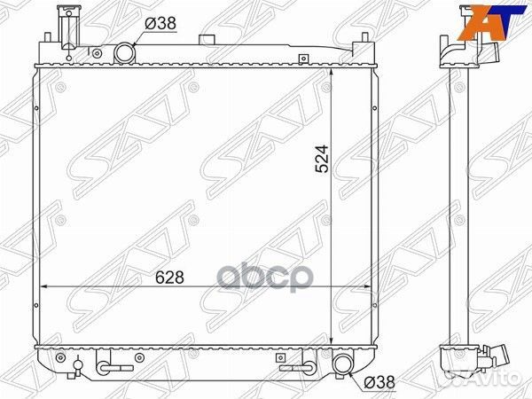 Радиатор Toyota Grand Hiace 99-02 / Granvia 95-02