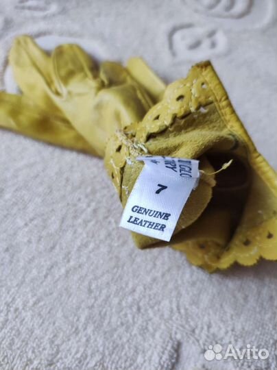 Перчатки кожаные