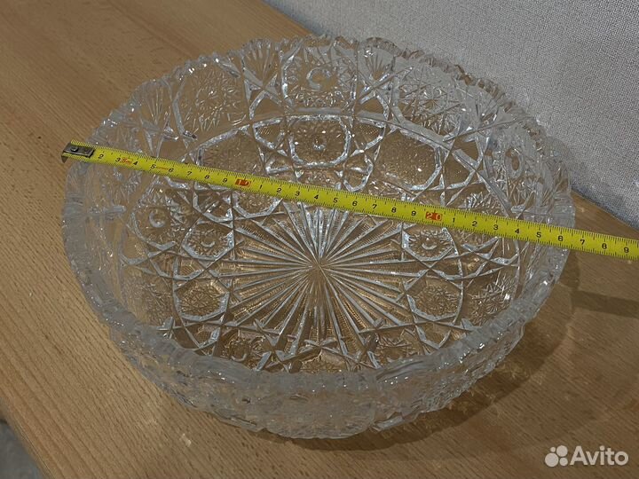 Ваза для фруктов СССР хрусталь