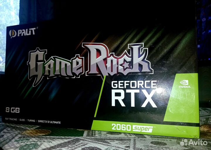 Видеокарта rtx 2060 super 8gb palit GameRock