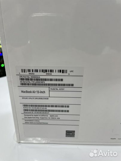 Macbook air 13 2020 m1 256gb