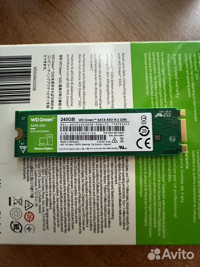 SSD Western Digital Green 240 gb