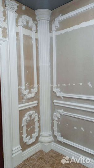 Колонна из гипса (четверть)