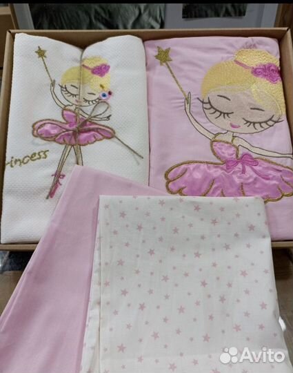 Детское постельное белье + плед