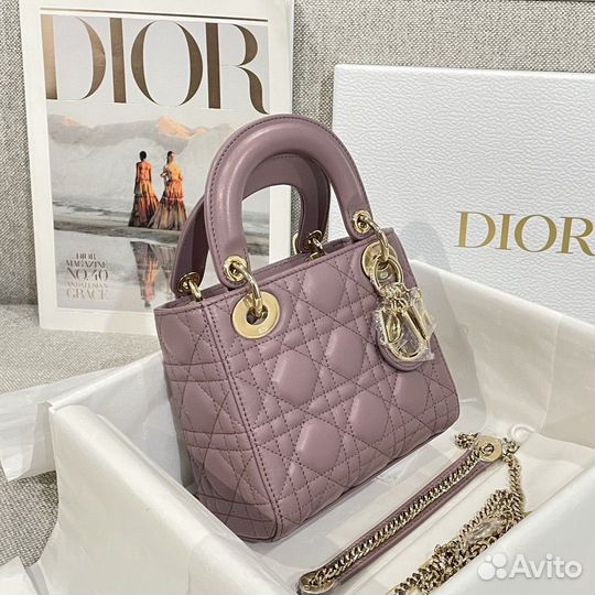 Сумка lady dior 17см