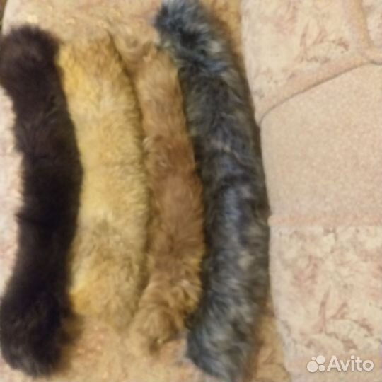 Меховой воротник енот
