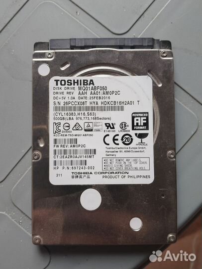 Жёсткий диск Toshiba 500 гб