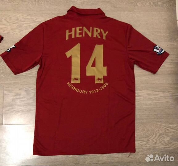 Ретро Футболка Арсенал Анри