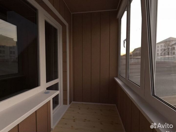 Балкон с отделкой под ключ