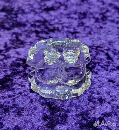 Стеклянные миниатюры обручальные кольца