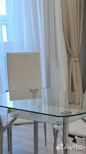 Кухонный стол бу стеклянный