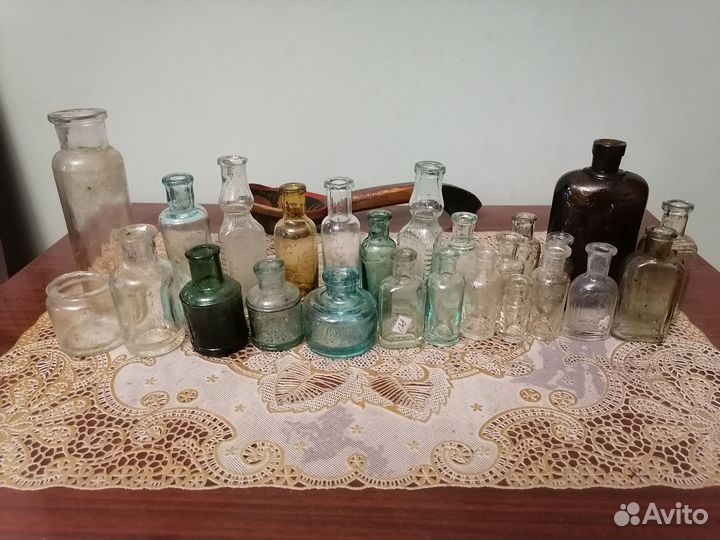 Старинные пузырьки, бутылки