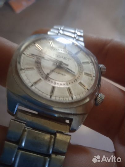 Часы мужские механические и будильник механика