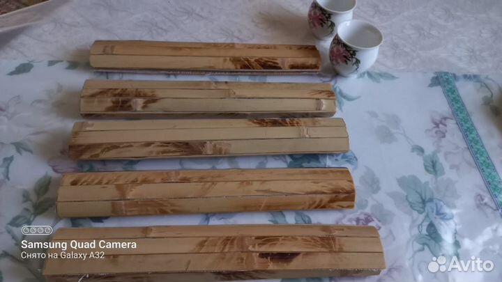 Бамбуковые подставки под тарелки и горячее