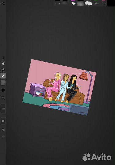 Картина по мотивам мультсериала Симпсоны