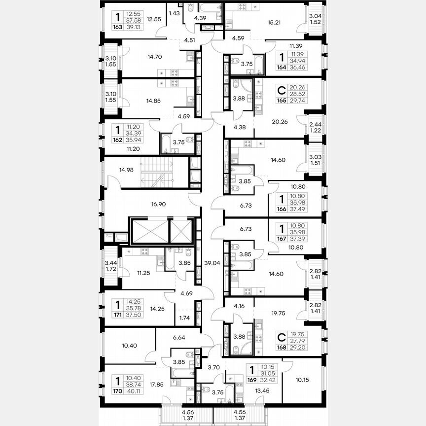 Квартира-студия, 29,7 м², 3/15 эт.