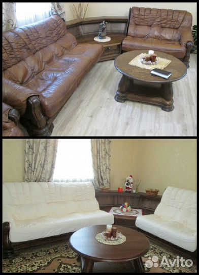 Покраска кожаной мебели (диванов,кресел,кроватей)