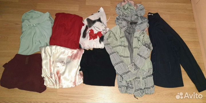 2 пакета брендовых вещей и много обуви,разм. 46-48