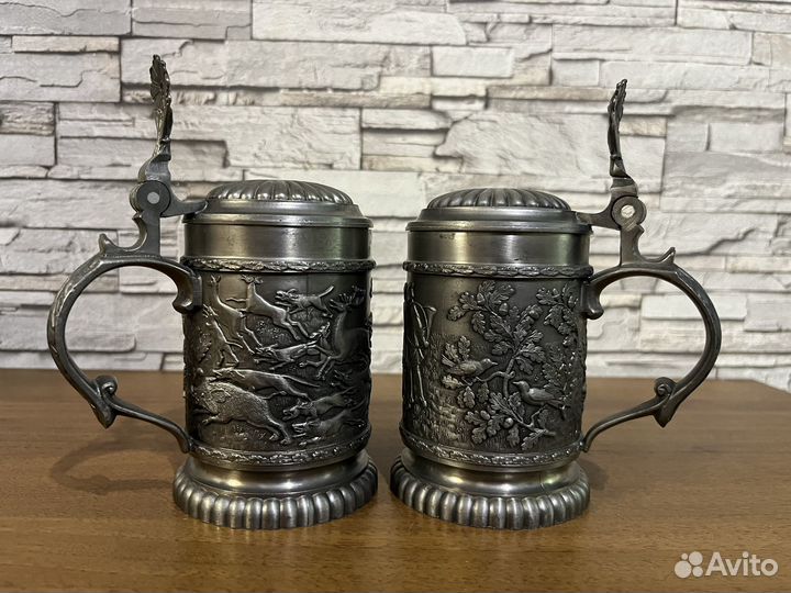 Оловянная пивная кружка