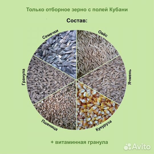 Корм для хомяков зерновой с витаминами 5 кг