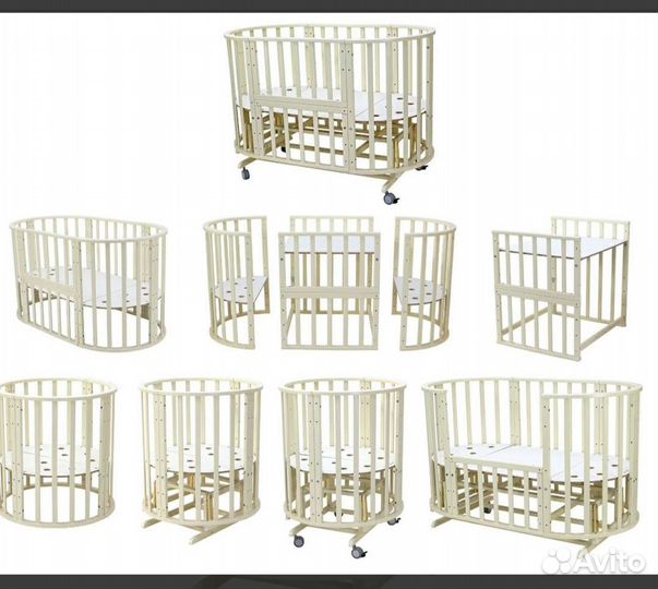 Детская кроватка трансформер 8 в 1