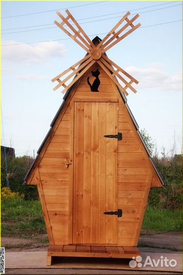 Дачный туалет с установкой SKU008