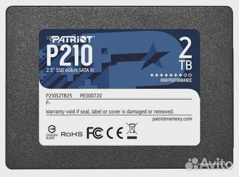 Твердотельный накопитель (SSD) Patriot P210S2TB25