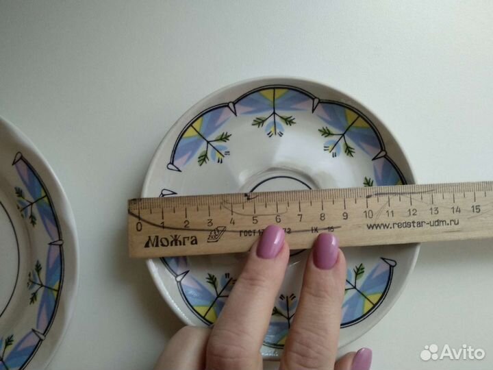 Блюдца 2 шт. Малое и среднее