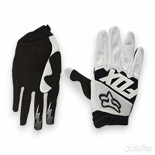 Мотоперчатки текстильные Fox NFG-11 бело-черные